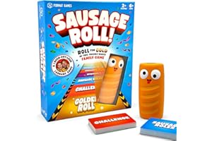 FORMAT GAMES Sausage Roll Board Game | The Ultimate Challenge Game For Kids Teens and Adults | Individual or Team Competition & Silly Challenges | Easy Setup & Quick Play