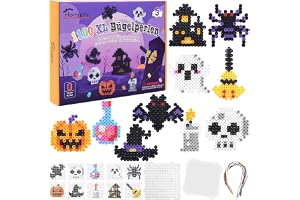 Homgaty Halloween-smältpärlsset med 10 motiv (pumpa, häxhatt, spöke)