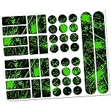 Finest Folia 34 Teiliges Fahrrad Rahmen Schutzfolie Folie Aufkleber Schutz MTB BMX Kette Lackschutzfolie