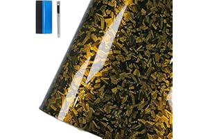 NewL, Pellicola autoadesiva per car wrapping, in composito forgiato, senza bolle, con rilascio dell’aria, decalcomania per auto, moto e altri veicoli, color oro lucido, 50 cm x 100 cm