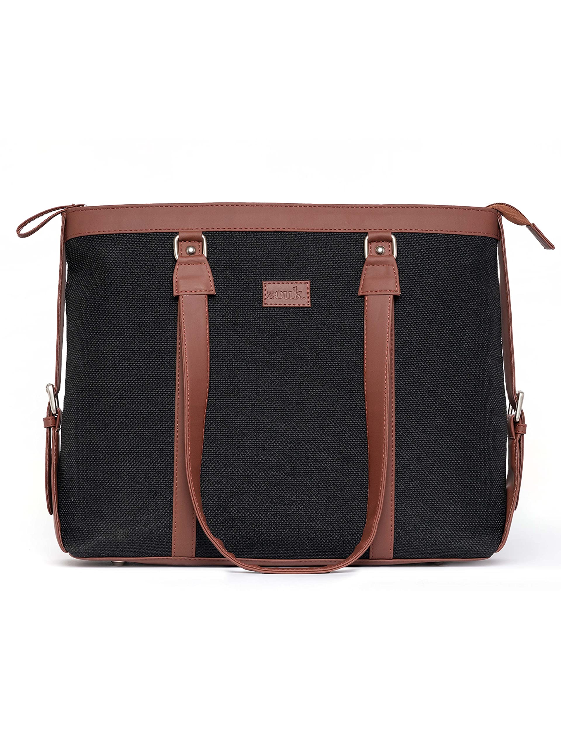 ZOUK Vegan Leather Women's Office Bag for 15.6 inch Laptop, MacBook