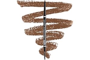 NYX PROFESSIONAL MAKEUP Crayon à Sourcils Micro Brow, Crayon Ultra-Fin Double-Embout avec Mine Rétractable et Goupillon, Teinte : Cool Ash Brown