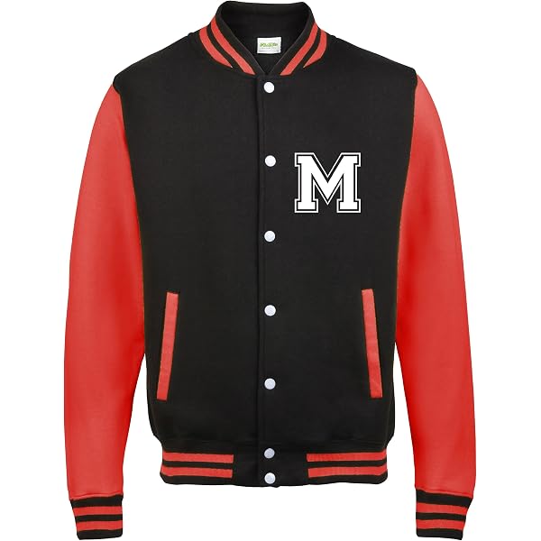Veste De Baseball Enfant Sheldon Big Bang Theory - âge 7/8 Ans - Noir Et Rouge - Occasion Excellent état