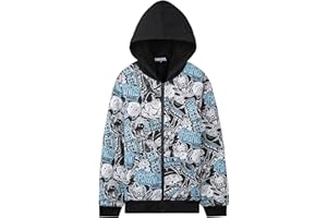 Fortnite Sweat a Capuche Garçon et Ado 7-16 Ans, Sweat Zippé Polaire, Chaud Sweatshirt, Hoodie Gaming Cosy, Idée Cadeau Gamer
