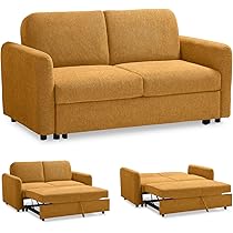 Divano Letto 2 Posti Matrimoniale Con Box - Tessuto Beige, Chaise Longue Estraibile - Foto 4