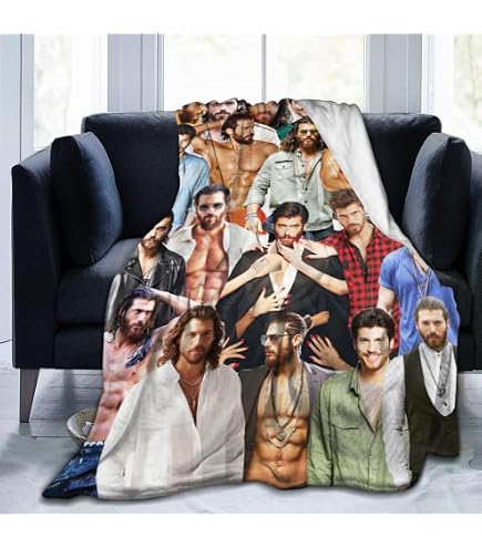 Can Yaman Plaid Coperta in Pile 10 Varie Misure Personaggi