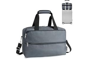 YOKGO Bolsa de Viaje 40x20x25 Ryanair Bolsa de Cabina Maletas de Viaje Cabina Plegable Bolsa de Viaje Bolsa Deportiva Equipaje de Fin de Semana para Mujer Hombre (Gris 20L)