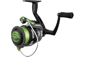 Zebco Stinger Spinning Fishing Reel, Changeable Right- or Left-Hand Retrieve, Quickset Anti-Reverse, Pre-Spooled with Zebco Line