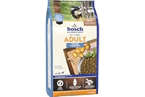 BOSCH TIERNAHRUNG bosch HPC Adult mit Fisch & Kartoffel | Hundetrockenfutter für ausgewachsene Hunde aller Rassen | 1 x 15 kg