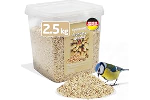 Eggersmann volaris Gehackte Erdnüsse Vogelfutter 2,5kg – Vogelfutter Erdnüsse für Wildvögel Energie- & proteinreich – Gehackte Erdnusskerne frisch & naturbelassen – Hochwertiges Wildvogelfutter