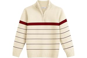 Arshiner Suéter para niño suéter de Punto Ligero y Casual con Cremallera para otoño e Invierno suéter para niños, 5-14 años