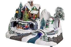 FEERIC LIGHTS & CHRISTMAS Podświetlana wioska bożonarodzeniowa Santa Louisa.