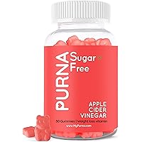 Purna Gummies Sugar Free Apple Cider Vinegar Gummies for Weight Loss for Women & Men, Immunity, Detox, Better Digestion…