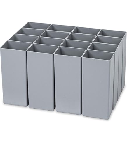 Einsatzkästen 2er Set Für Auer Eurobehälter 40x30 - 10cm Höhe, Schwarze Einsätze Aus Polystyrol