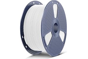 SUNLU Filament PLA Plus do drukarki 3D, 5 kg, 1,75 mm, duży filament PLA+ do dużych projektów, brak częstych zmian filamentu, dokładność wymiarowa +/- 0,02 mm, szpula 5 kg, biały