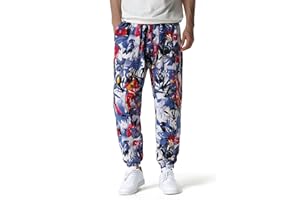 MakingDa Pantaloni Sportivi Uomo Cotone con Coulisse Elastica Lunghi Jogging Stampa Leggeri Larghi Harem Pantaloni Bloomers Dance Beach Yoga Lavoro Casual