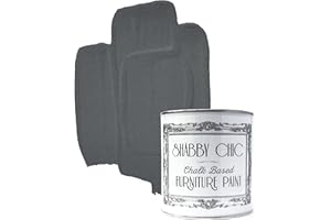 SHABBY CHIC CHALK BASED FURNITURE PAINT Anthracite Furniture Paint Great for Creating a Shabby Chic Style. 1 Litre