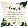 Bracelet Jonc Pour Cousin - Gravure "Cousin To Cousin We Will Always Be" - Acier Inox - Pochette Cadeau Incluse