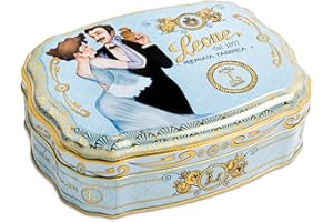 PASTIGLIE LEONE Leone depuis 1857 - Boîte en métal Pâtes de Fruits Liberty Azzurra - Pâtes de Fruits - Bonbons Leone Végans et Sans Gluten - Coffret Cadeau de 200gr