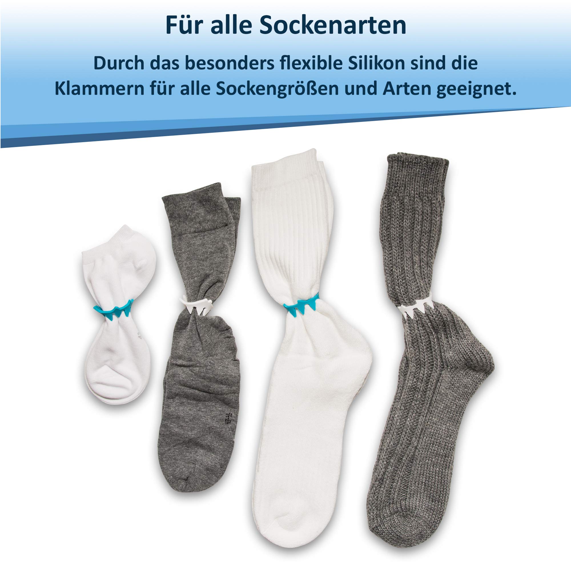 LOVENTA-Premium-Sockenklammern-fr-Waschmaschine-2-Jahre-Zufriedenheitsversprechen-inkl-hochwertigem-Baumwollsckchen-Unfassbar-strapazierfhiges-Material-Sockenclips-in-hchster-Qualitt