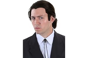 FUN Costumes Pulp Fiction Vincent Vega Wig and Bolo Tie Set Standard