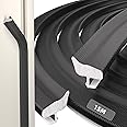 Esufeir 49Ft/15M Black Nylon+Foam Kerf Door Window Seal Replacement for 3-4mm Groove,Draft Stopper Draught Excluder Gasket Strip for Door Frame,Wind Blocker Soundproofing Insulation Weather Stripping