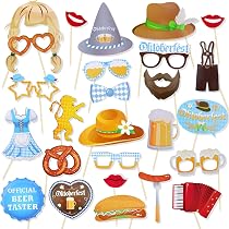 HOWAF 50 Stück St. Patrick's Day Foto Booth Props – Mit Brillen, Hüten, Masken Für Partyspaß