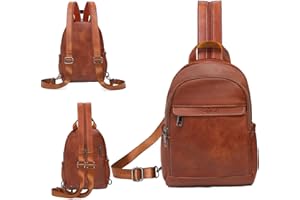 ECOTISH Mini Rucksack Damen Klein –Cityrucksack Handtasche Anti Diebstahl Wasserdicht Elegant Crossbody Bag Backpack Women Casual Daypack für Reise Freizeit Einkauf Arbeit