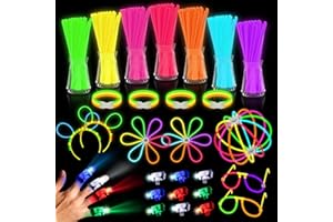 JIJI&CUI [12-Hour Glow] 224pcs Glow Sticks Kit | Waterproof & Unbreakable with 124+ Connectors | Party/Camping/Emergency Use (CE+UKCA Certified)