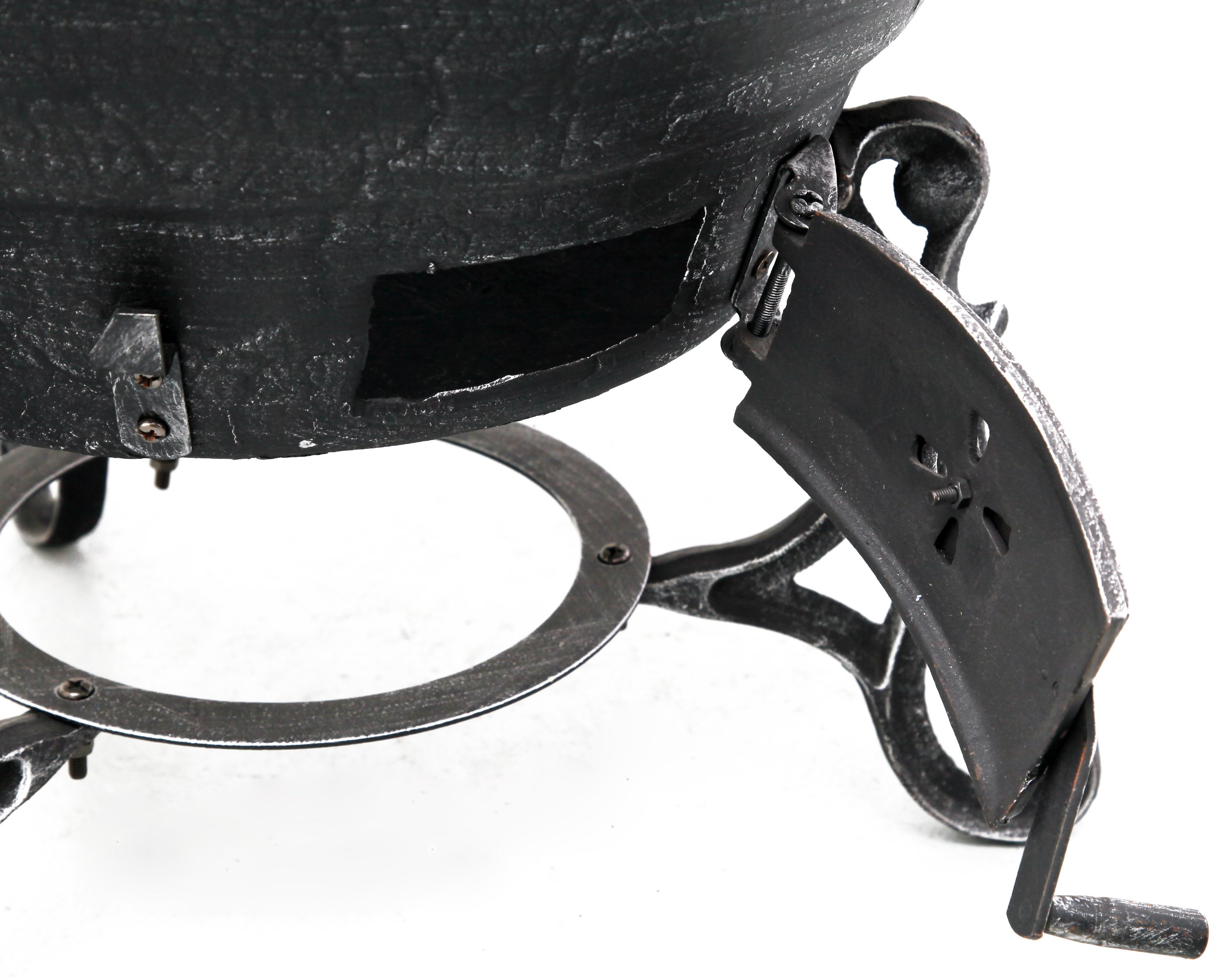 tepro Guss-Feuerstelle Jacksonville, schwarz/grau (52 x 52 x 140 cm) – Bild 4