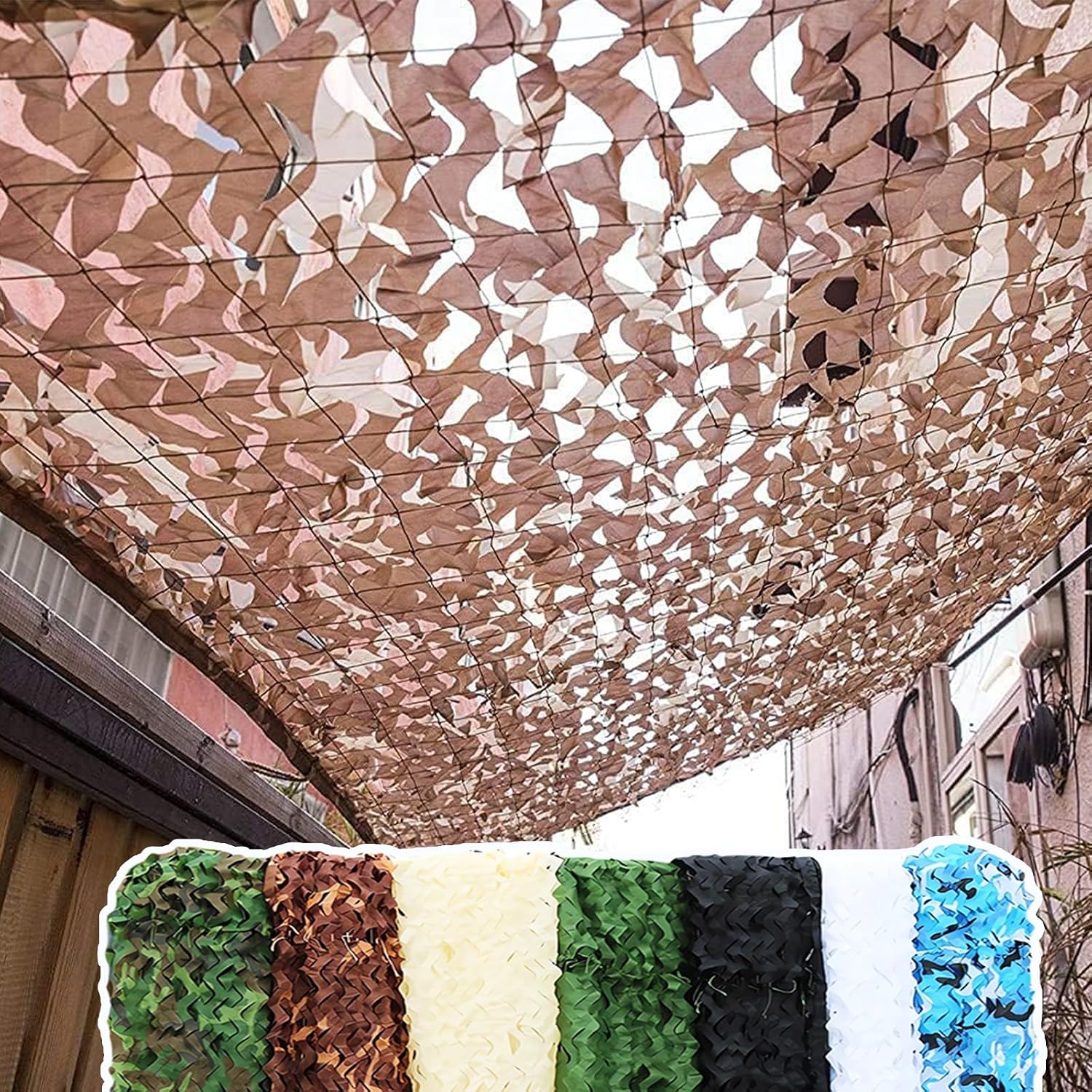 SDAFDPro Red de Camuflaje Militar,Sombra para Caza Forestal, Paisaje de Bosque de Camuflaje al Aire Libre, Decoración de Cortina Techo Valla protección Solar，Cubierta De Automóvil,Decoración De Fiesta