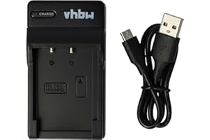 vhbw Ladegerät Ersatz für Casio BC-60L, BC-11L für Kamera Camcorder/Akku - Ladeschale, Ladeanzeige, 4,2 V