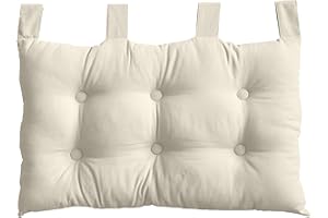 ED ENJOY HOME Enjoy Home Zagłówek z materiału 70 x 9 x 45 cm, kość słoniowa, 9 x 45 cm