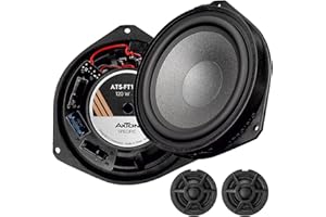 AXTON ATS-FT160C – Passgenaues 2-Wege Komponenten System, kompatibel mit FIAT Ducato Fahrzeugen, Plug & Play Front Auto Lautsprecher für Tür Einbau, 80 W RMS, 1 Paar