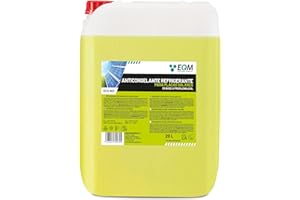 EQM SOLUCIONES QUIMICAS EQM - ECO-601 - Refrigerante-Anticongelante para Placa Solar - 20L - Líquido Caloportador con Base de Propilenglicol - No tóxico