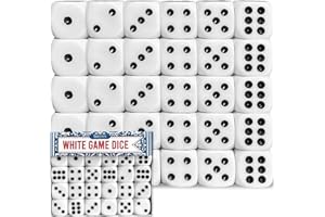 SMITH'S 2015 Smith’s® White Game Dice | 30 Pack | 16mm | 6-Sided Dice | Eco-Friendly | No Harmful Materials | Rounded Edges for Smoother Rolling