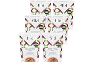 Fiid 100% Natural Vegan Microwave Ready Meals - Italian Sundried Tomato & Lentil Ragu - 6 x 400g (Vegetarian Food Pouch, High in Fibre & Protein, Low in Sugar, Gluten Free, Fat Free)