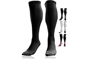 aZengear Chaussette de Compression Femme et Homme (20-30mmHg Classe 2) Bas de Contention Mollet Medical Sport Running de Vol Circulation, Jambes Enflées les Varices, Voyage en Avion