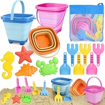 Acan Tradineur Set Gioco Spiaggia 8 Pezzi: Secchio Con Smerigliatrice, Pala, Rastrello E Stampini Per Sabbia - 3