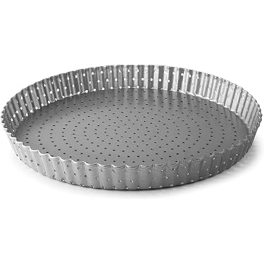 Moule à Gâteau Patisse 25cm Avec Fond Verre - Antiadhésif, Acier Chromé