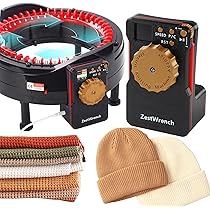LetCart 48/40 naalden breimachine met rijenteller voor volwassenen en kinderen, ronde breimachine met dubbele modus, doe-het-zelf handbreimachine voor mutsen, sjaals, handschoenen en sokken (48