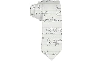 SARA NELL Men's Classic Woven Business Tie Silk Necktie Math Teacher Pattern With Mathematical Formulas Neck Ties