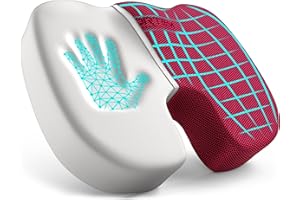 FORTEM Poduszka na krzesło biurowe, poduszka siedziska z pianki memory, antypoślizgowa poduszka do siedzenia do grania, poduszka na siedzenie samochodowe, poduszka na krzesło komputerowe