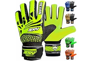 RAXAN Kids Junior Goalkeeper Gloves Boys and Girls Training Gloves Non-slip Wear Resistant Latex Material to Give Goalie Protection to Prevent Injuries