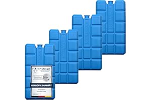 VonBueren 2-24 Kühlakkus für Kühltasche 12h Lange Kühlung | ca. 200 g je Kühlakku | ca. 8,1 x 15,2 x 2,2 cm | auch für Kühlbox