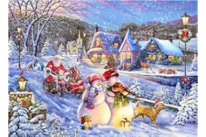 HUADADA Puzzle 1000 elementów, 1000 elementów, puzzle dla dorosłych, Impossible Puzzle, prezent, gra zręcznościowa dla całej rodziny, puzzle z motywem Wesołych Świąt