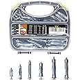 T.K.Excellent Zinc Plated Heavy Duty Metal PLASTERBOARD Cavity Wall FIXINGS Anchors Plugs Kit 68 Pieces