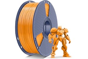 SUNLU ABS Filament 1,75 mm, wysoce odporny na ciepło filament do drukarek 3D, zapewniający niezawodne i funkcjonalne drukowanie 3D, o wysokiej wytrzymałości abs filament, szpula 1 kg, Pomarańczowy