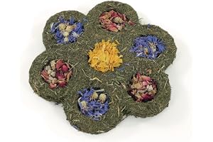 Rosewood Naturals Flower 'n' Forage Blossom, Small Animal Treat and Forage Gnaw Toy for Rabbits, Guinea Pigs, Chinchillas, De