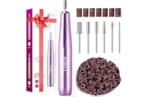 COSLUS Fresa elettrica per unghie in gel: velocità e direzione di rotazione regolabili per manicure e pedicure, fresa elettrica per unghie in gel, per uso domestico e salone (viola)